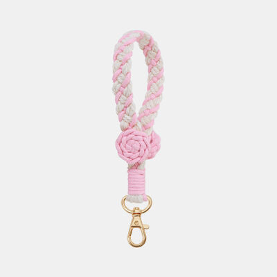 Handmade Cotton Cord Flower Key Chain